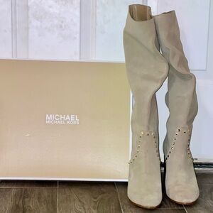 Michael Kors Knee high Camel Boots Size 7.5